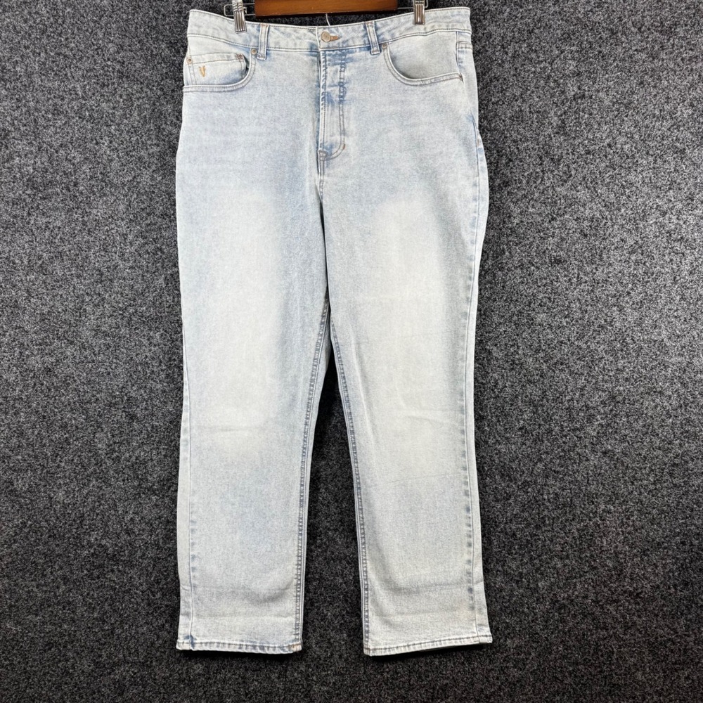 Frye Mens Light Wash‎ Straight Leg Denim Jeans Blue Size 14/32 1859395